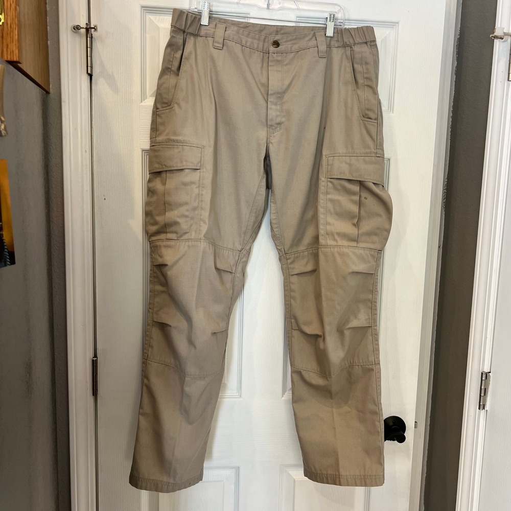 Vertx Cargo Pants Cotton Blend Ripstop Tactical Khaki Mens 34x31 Gorpcore Hiking